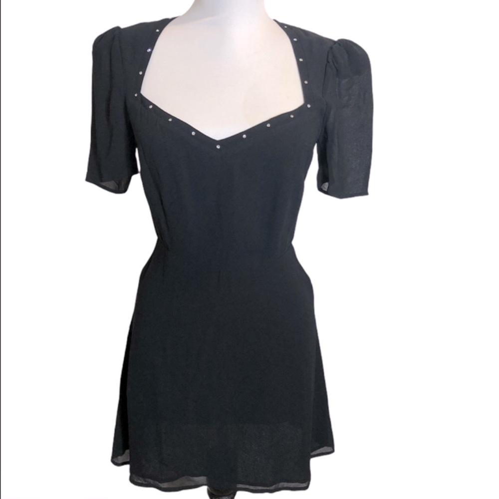 Reformation Black Mini Dress